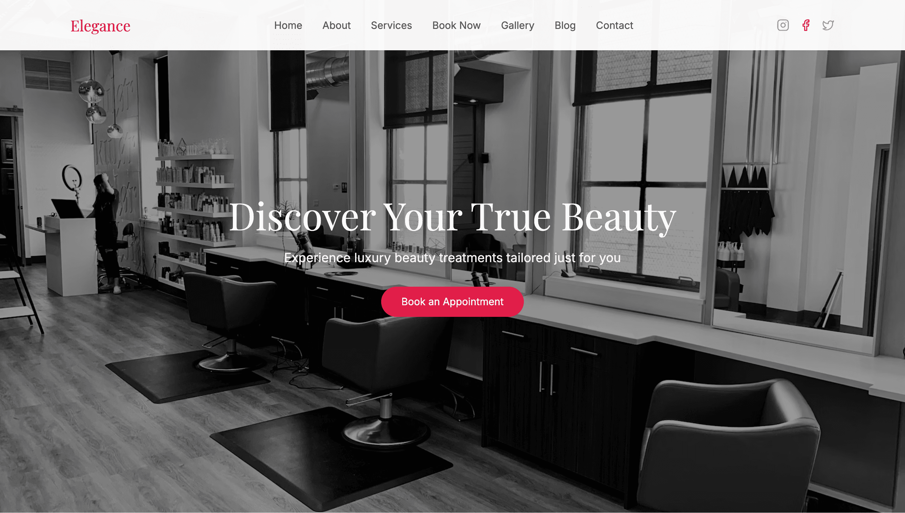 Salon Website with Booking System